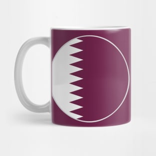 Wear Your Qatari Pride: Maroon and White Flag Enamel Pin for a Unique Nation Mug